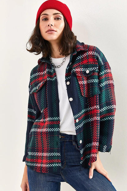 Women's Plaid Lumberjack Shirt with Pockets 4634