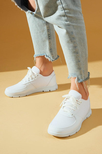 Mesh Lace-up Casual Sole Women's Sneakers A1971-23