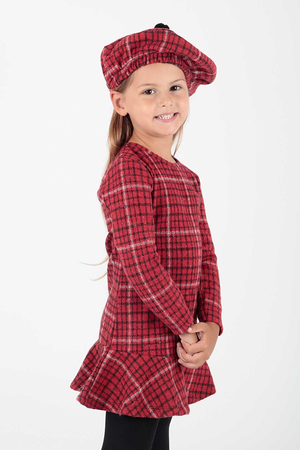 Girl's Hat and Flounce Trend Dress Ak2200