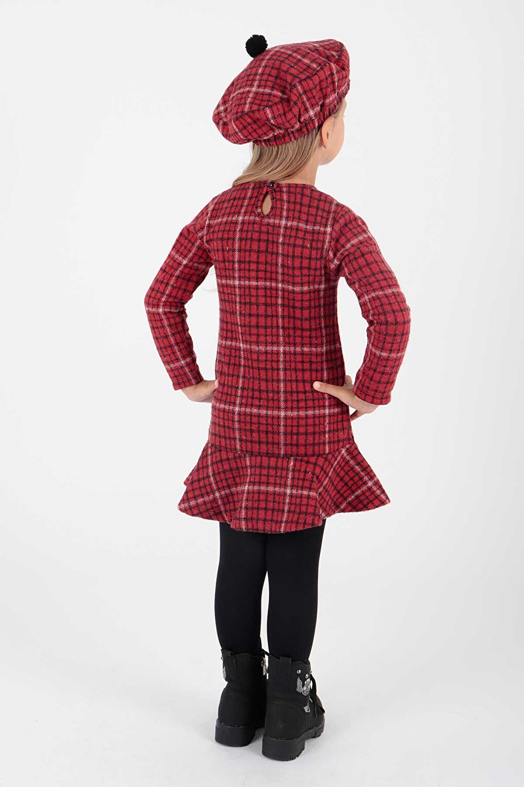 Girl's Hat and Flounce Trend Dress Ak2200