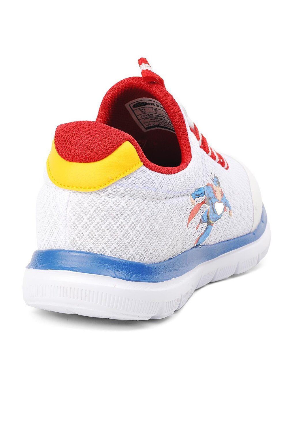 White-Red Mesh Boy's Sneaker Bst-B85-F