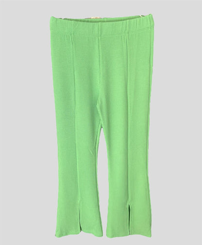 Girl's Slit Comfortable Fabric Trousers