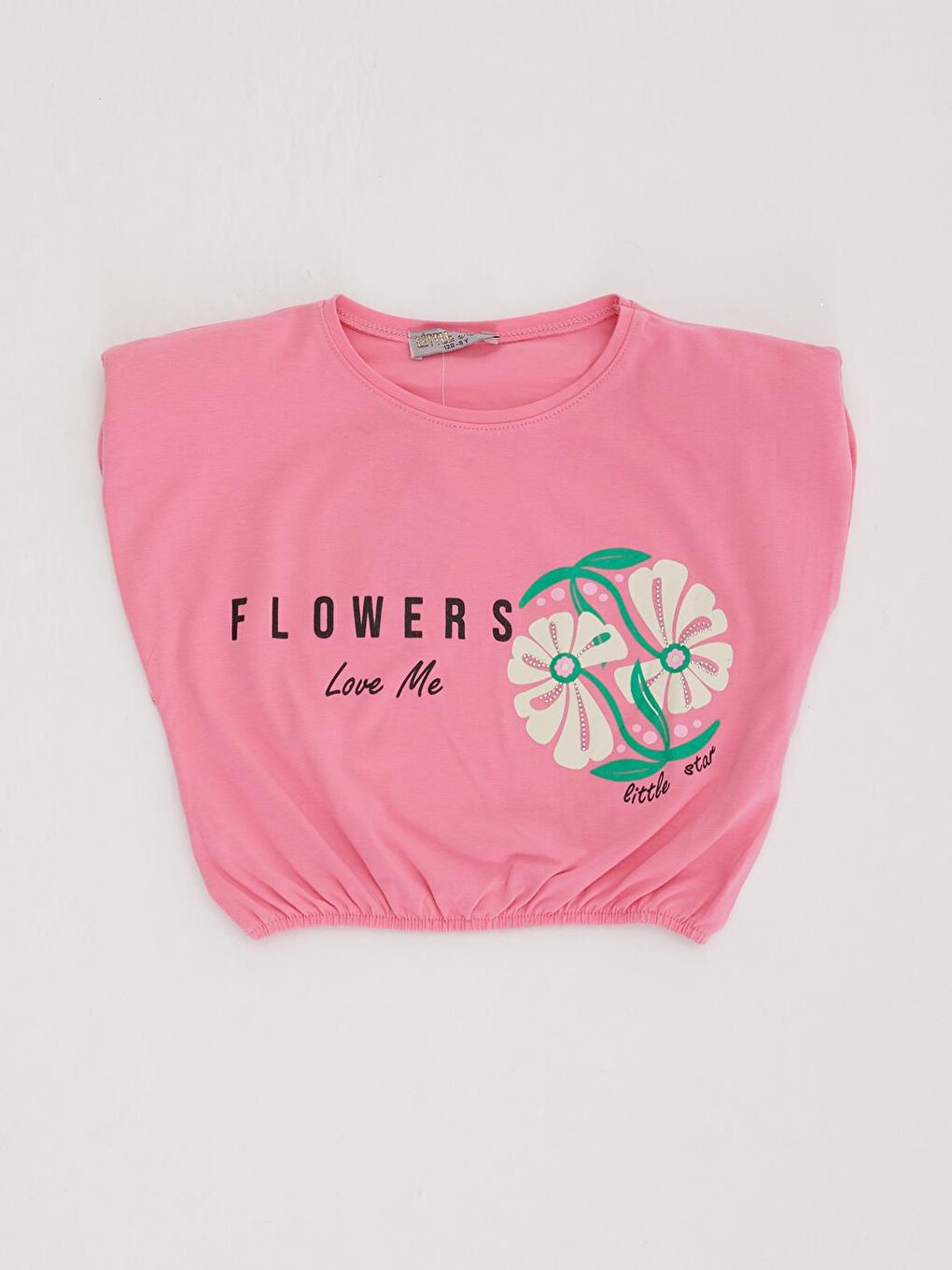 Girl's Padded Flowers Love T-Shirt