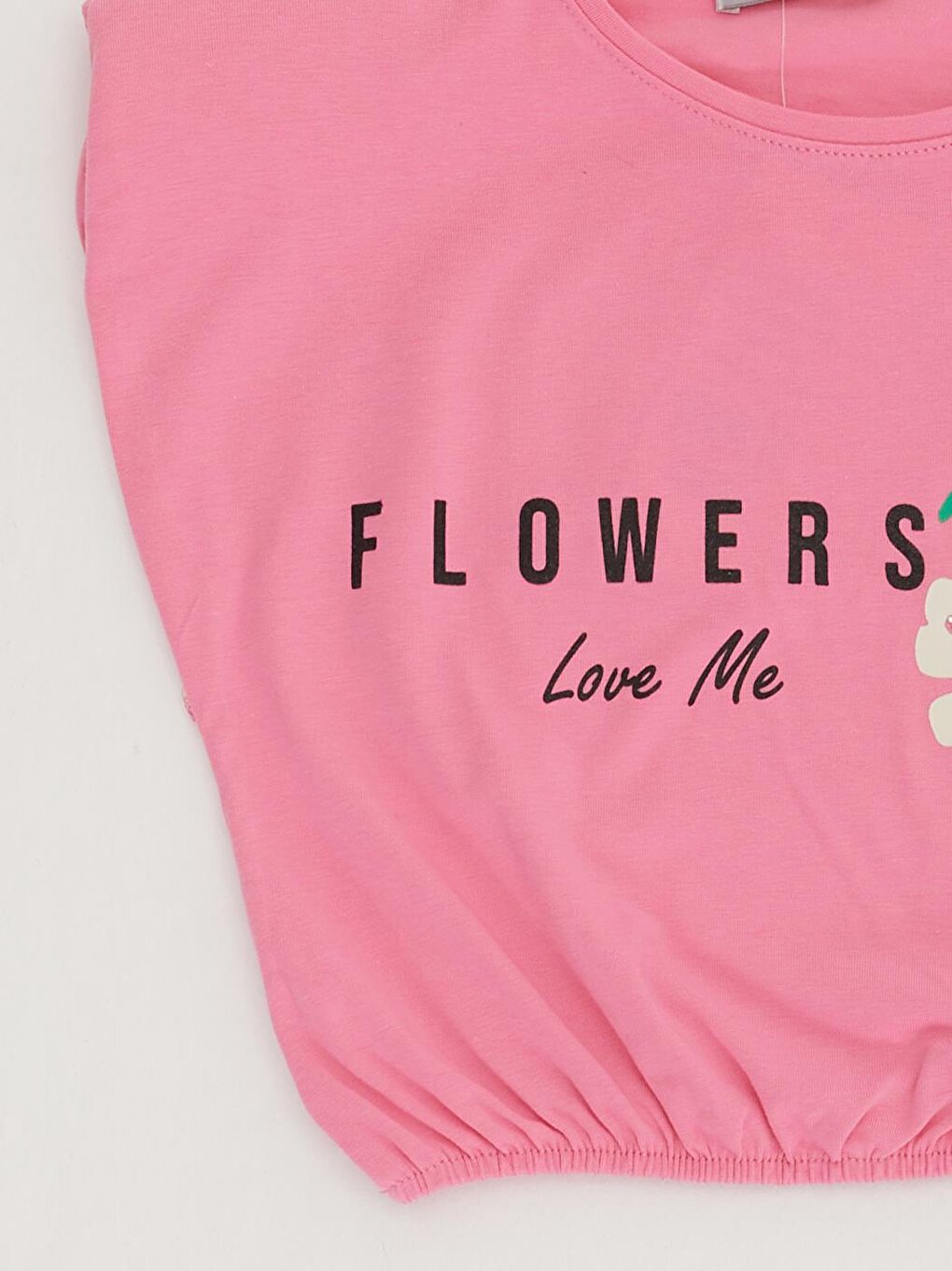 Girl's Padded Flowers Love T-Shirt