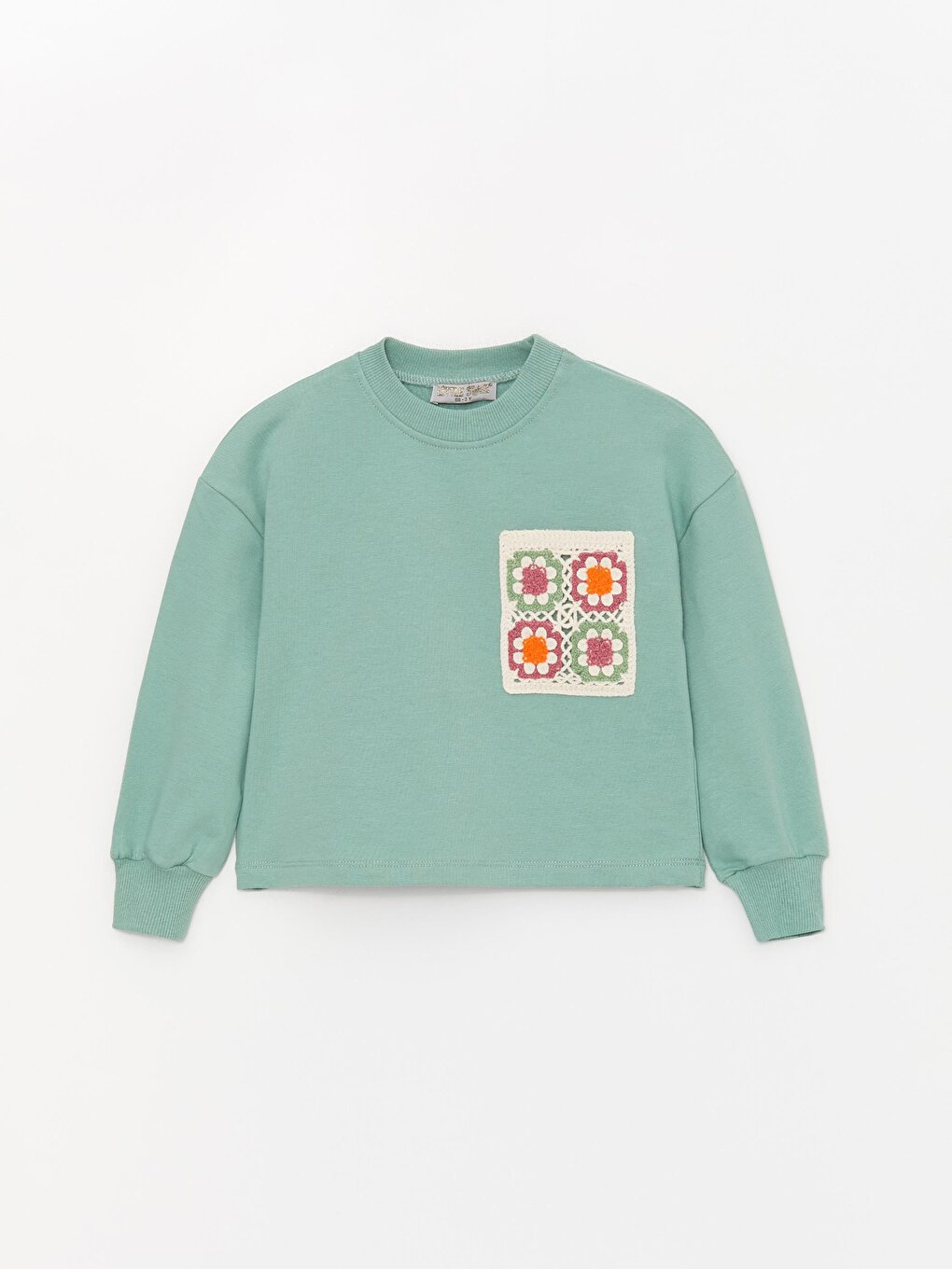 Girl's Embroidery Pocket Comfortable SweatShirt