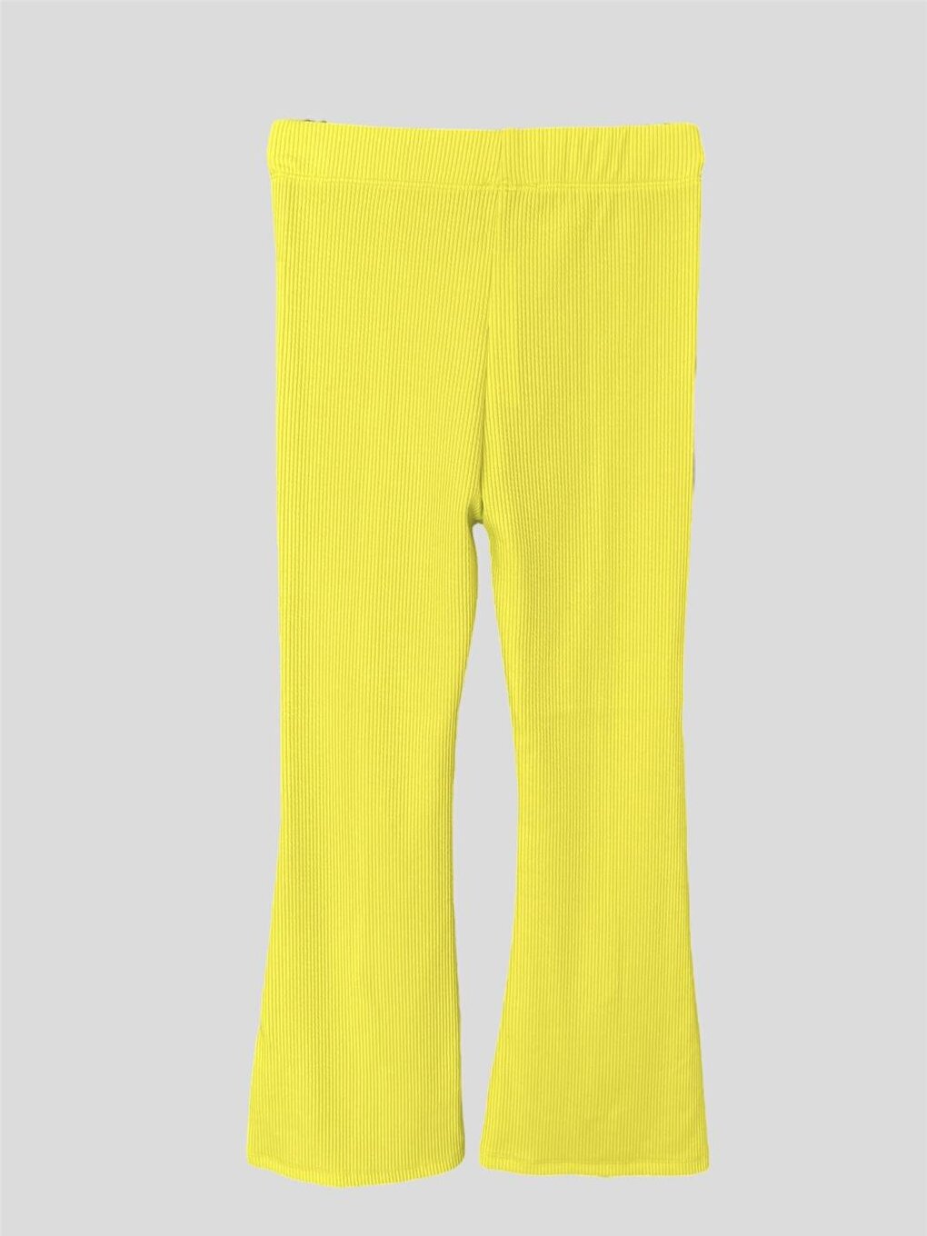 Girl's Slit Comfortable Fabric Trousers