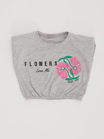 Girl's Padded Flowers Love T-Shirt