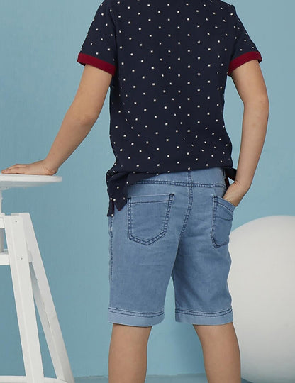 Light Blue Washed Boy's Jean Shorts