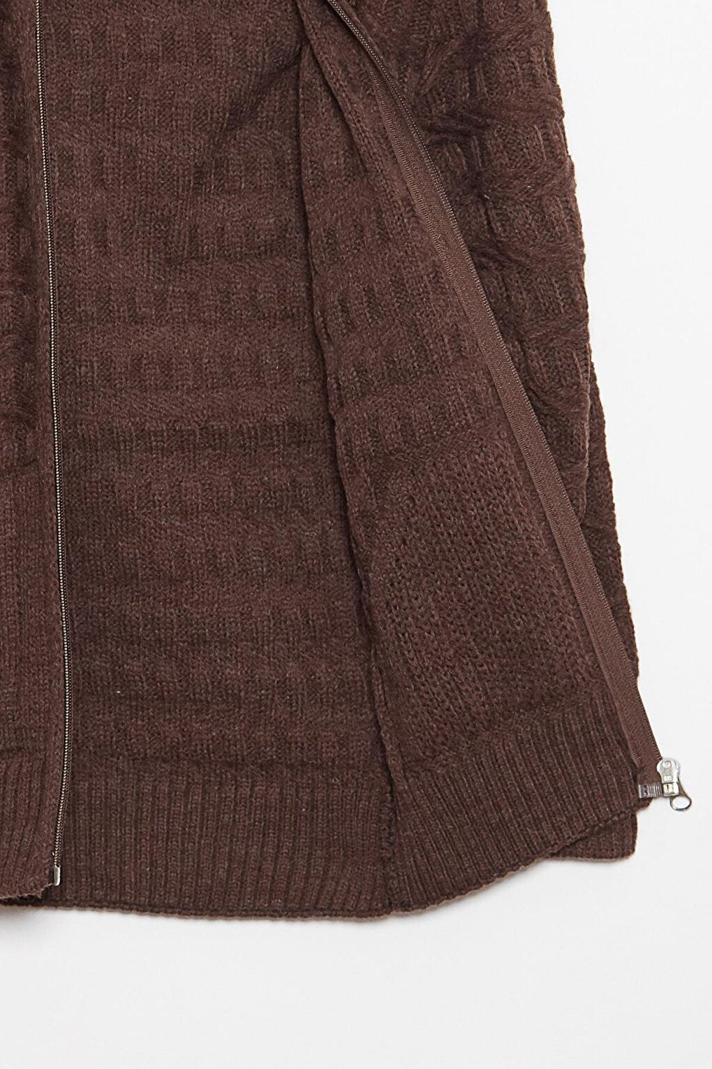 Fur Detailed Knitwear Boys Cardigan