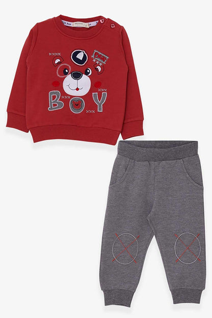 Boy's Tracksuit Set Tile Teddy Bear Figure (Age 1-4)