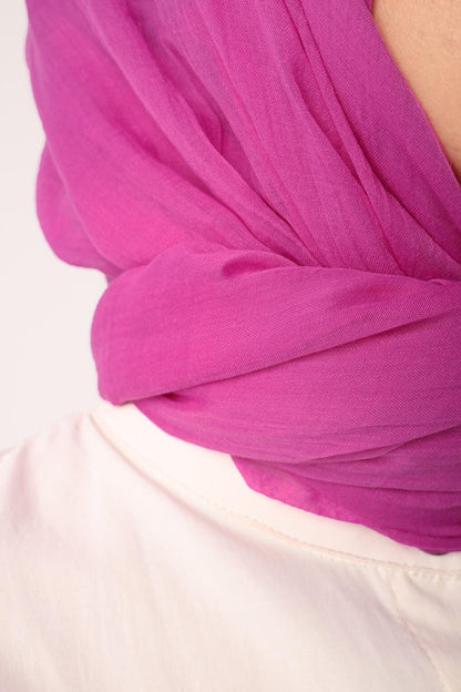 Fuchsia Olay Cotton Shawl