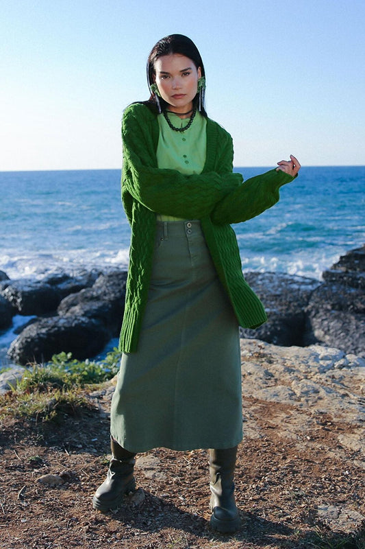 Green Classic 5 Pocket Skirt