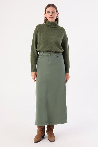 Green Classic 5 Pocket Skirt