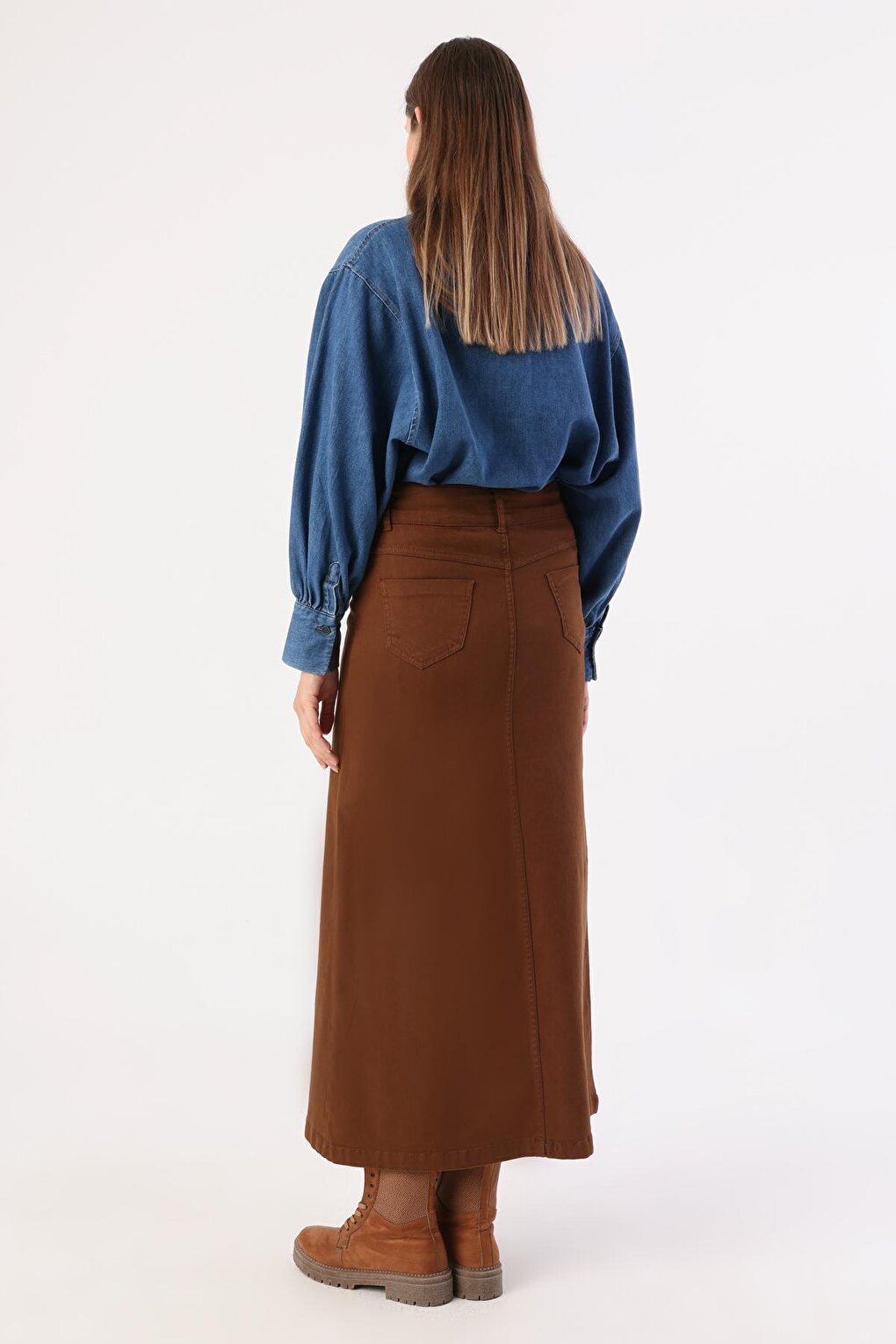 Brown Classic 5 Pocket Skirt