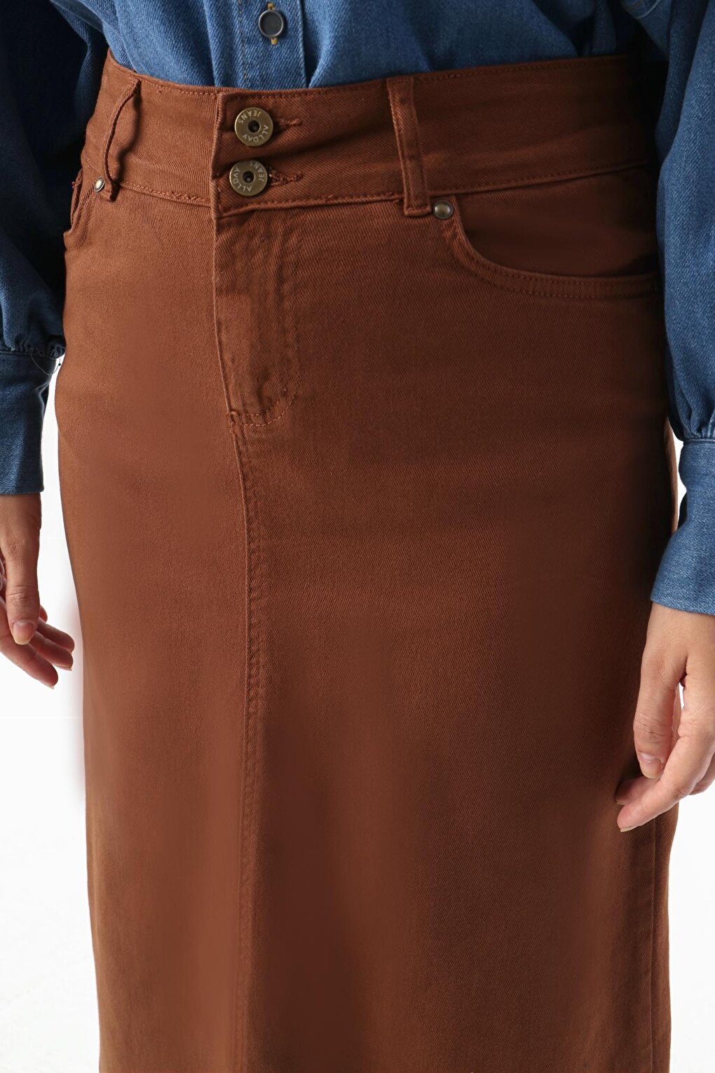 Brown Classic 5 Pocket Skirt