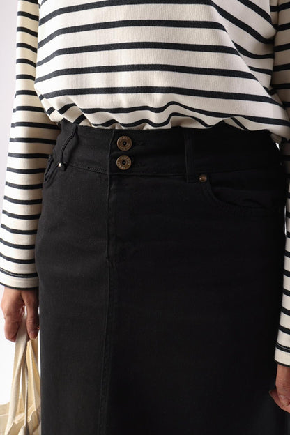 Black Classic 5 Pocket Skirt