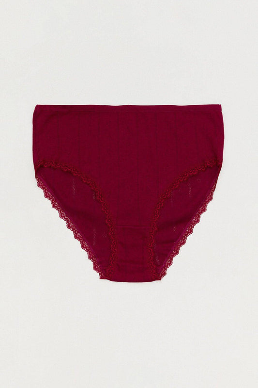 Jacquard High Waist Panties