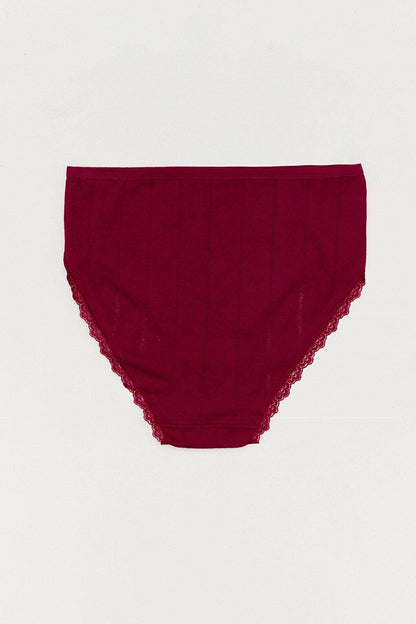 Jacquard High Waist Panties