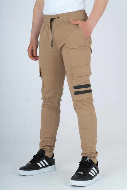 Boy's Elastic Cargo Pants Fit Canvas2-15 Years