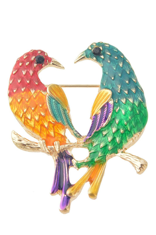 Birds Brooch