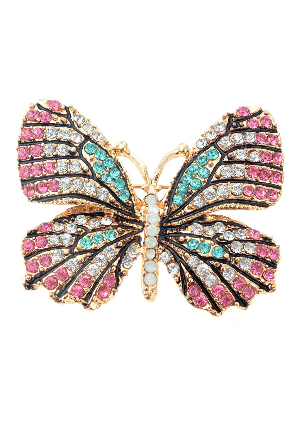 Pink Butterfly Brooch