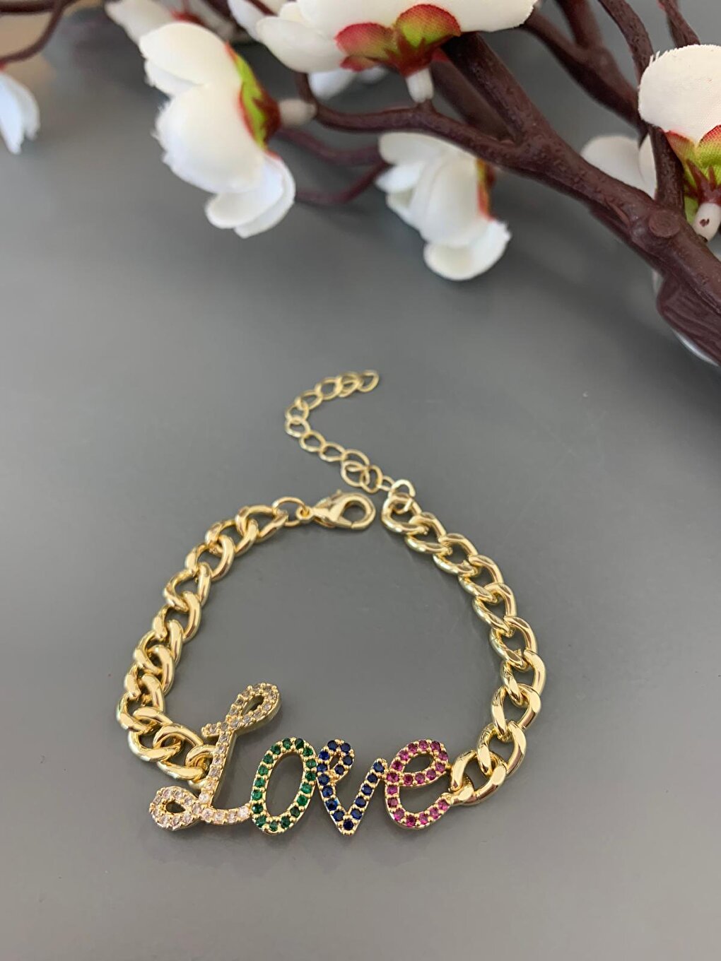 Colorful Zircon Stone Love Bracelet