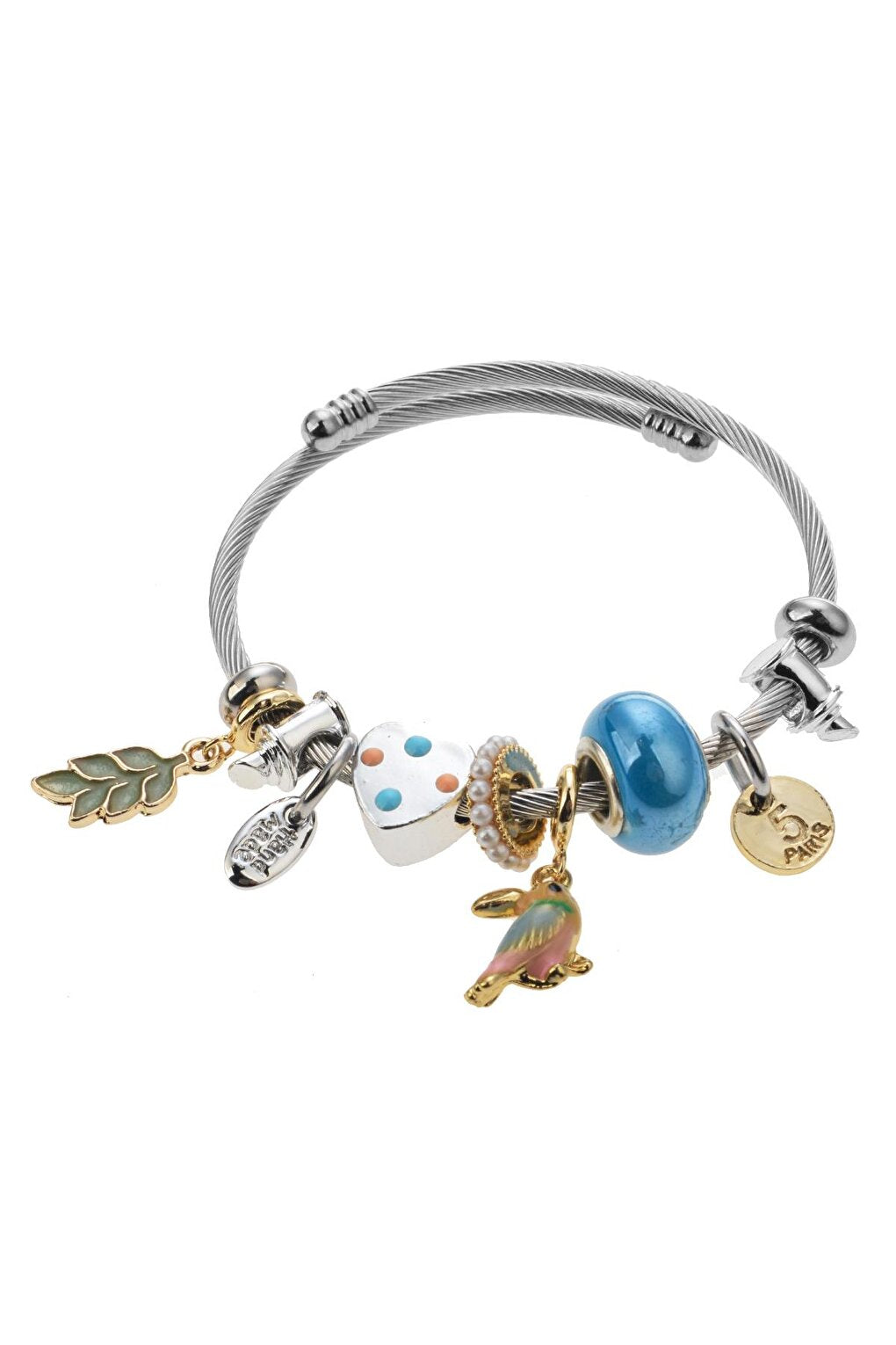 Bird Figured Charm Bracelet