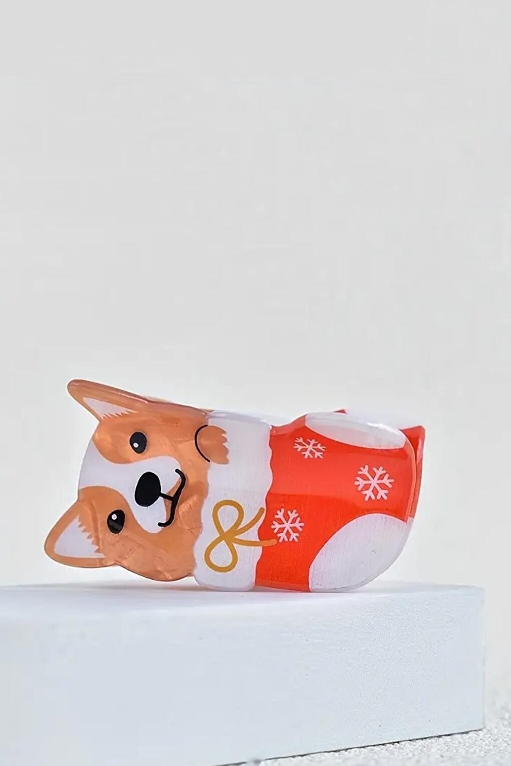 Christmas Sock Dog Peg Clasp