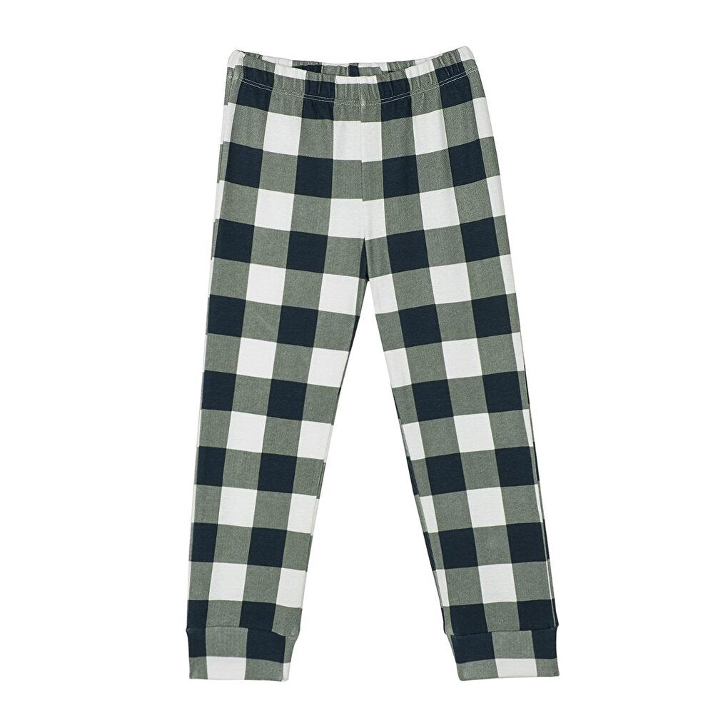 Plaid Short Sleeve Pajama Set