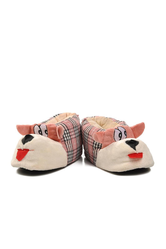 Dog Pink-Beige Women's Slippers