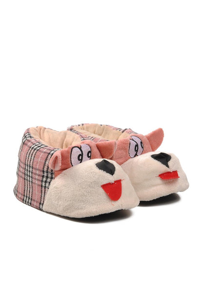 Dog Pink-Beige Women's Slippers