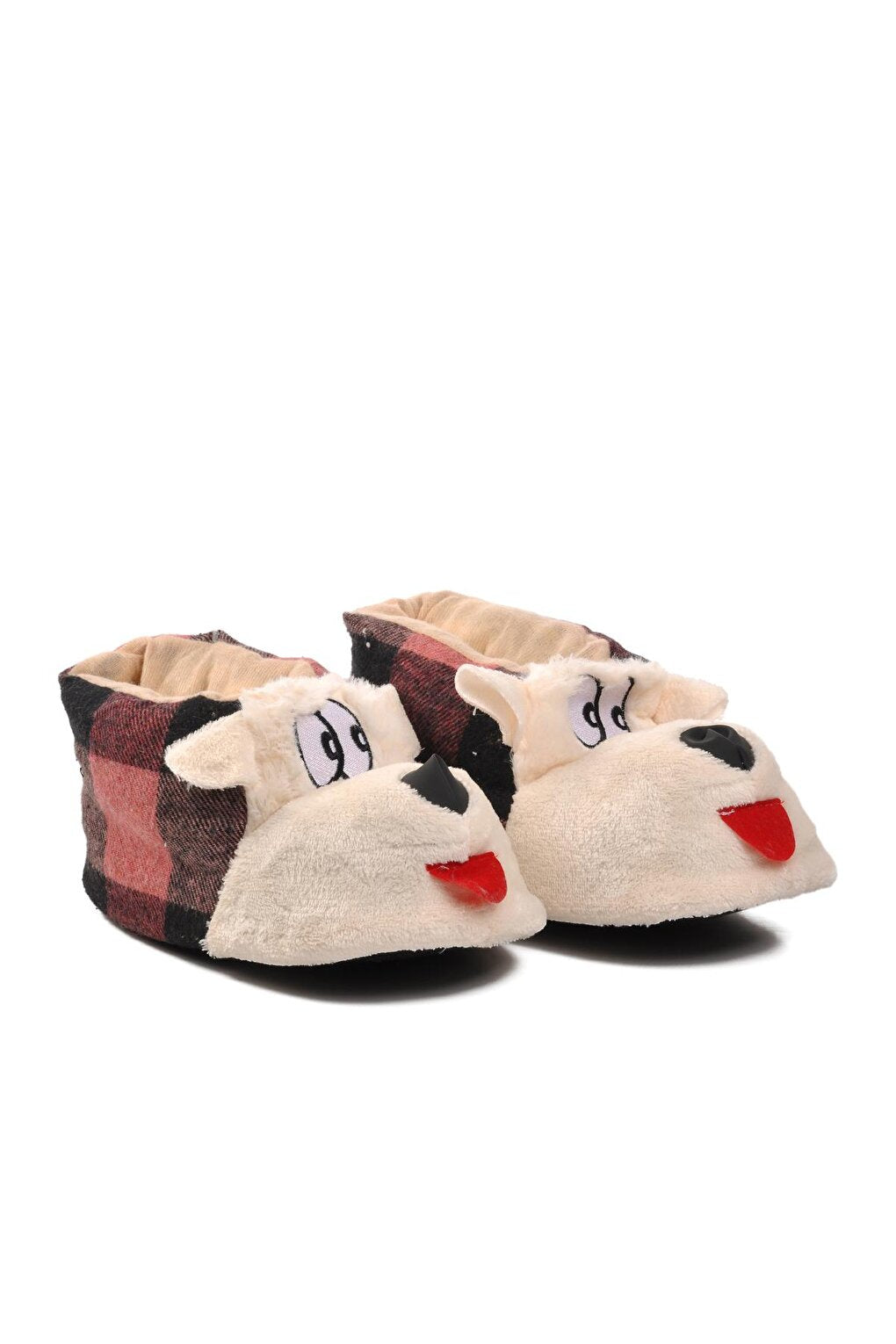 Dog Pink-Black-Beige Women's Slippers