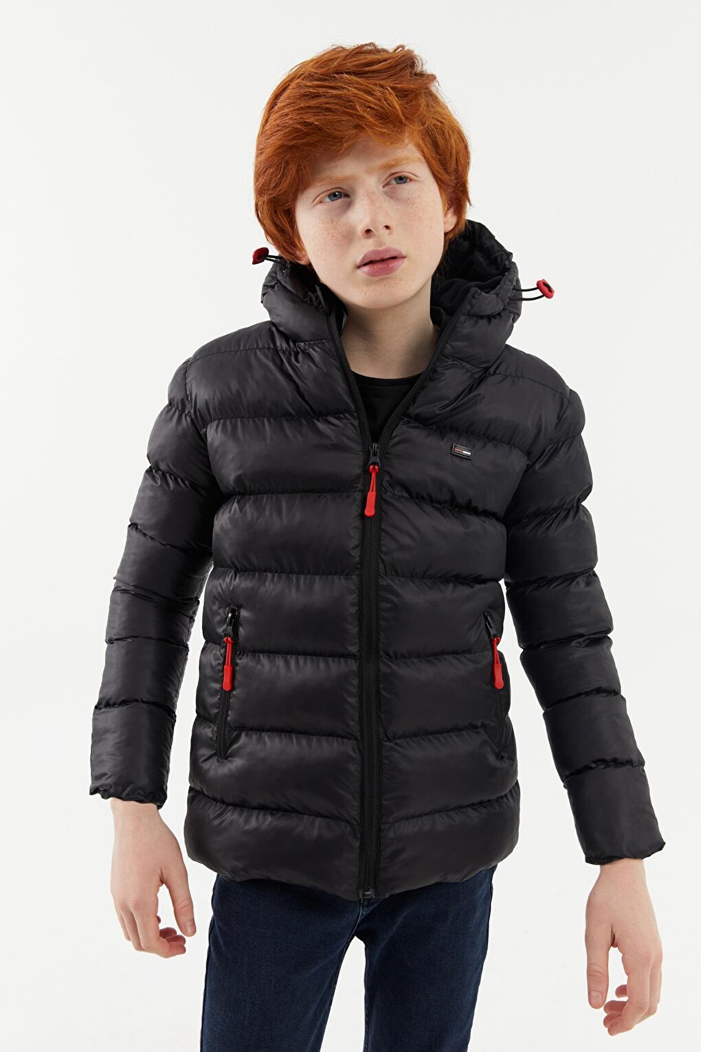 Boy's Water and Windproof Fleece Hooded Coat RMK-004