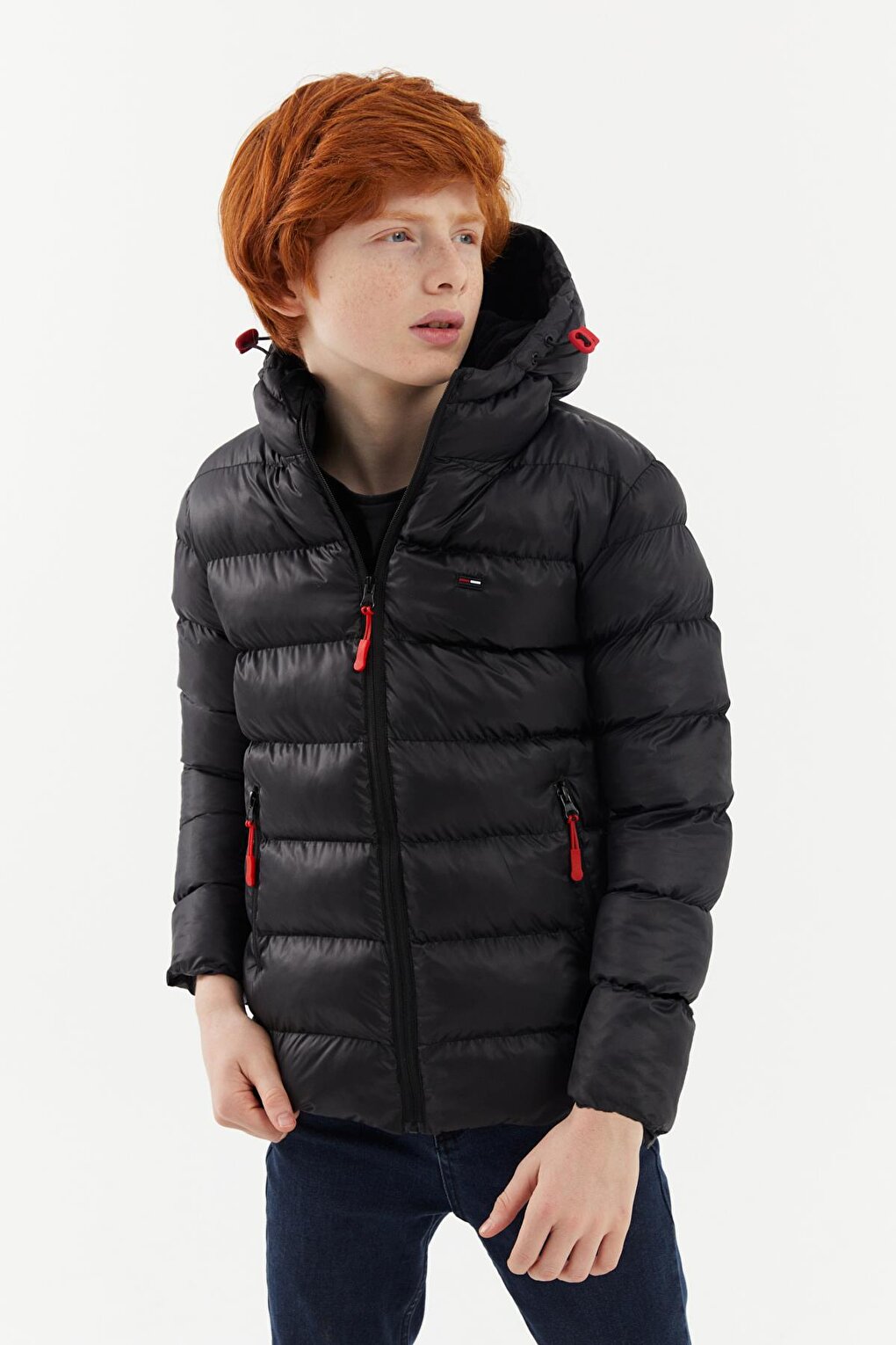 Water and Wind Resistant Fleece Hooded Boy's Coat RMK-004