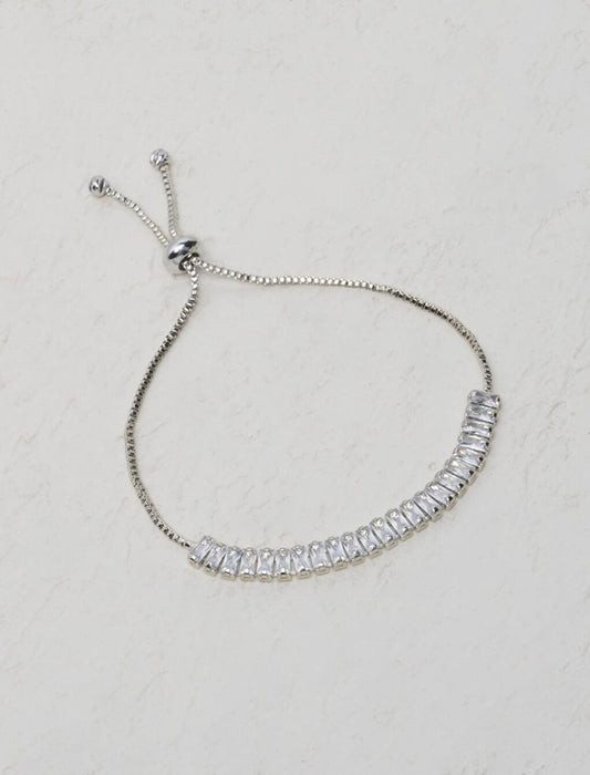 Stylish Silver Elevator Waterway Bracelet