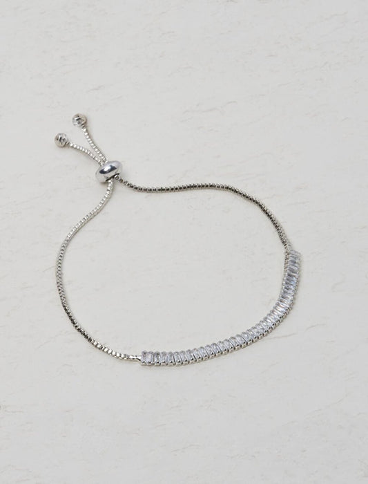 Silver Elevator Waterway Bracelet