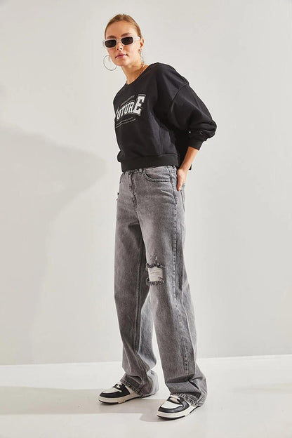 Women's Washed Palazzo Claw Pants