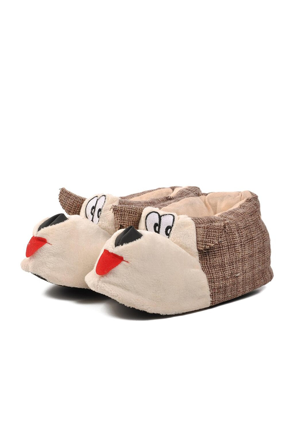 Dog Brown-Beige Women's Slippers