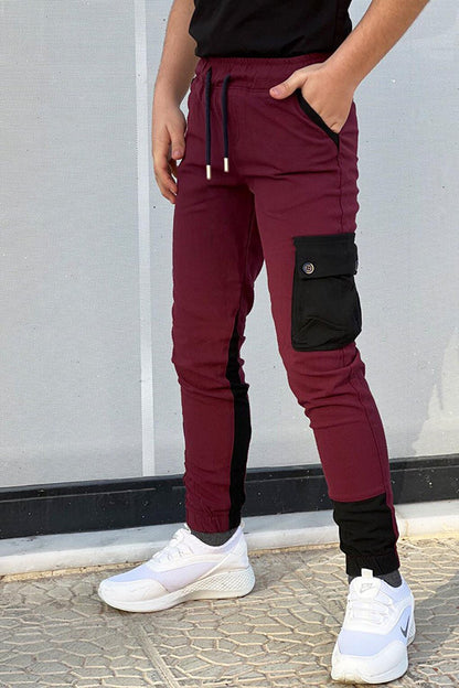 Boy's Jogger Cargo Pocket Elastic Waist Trousers