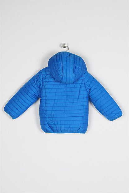 Boy's Saks Colored Hooded Coat with Fleece Inside