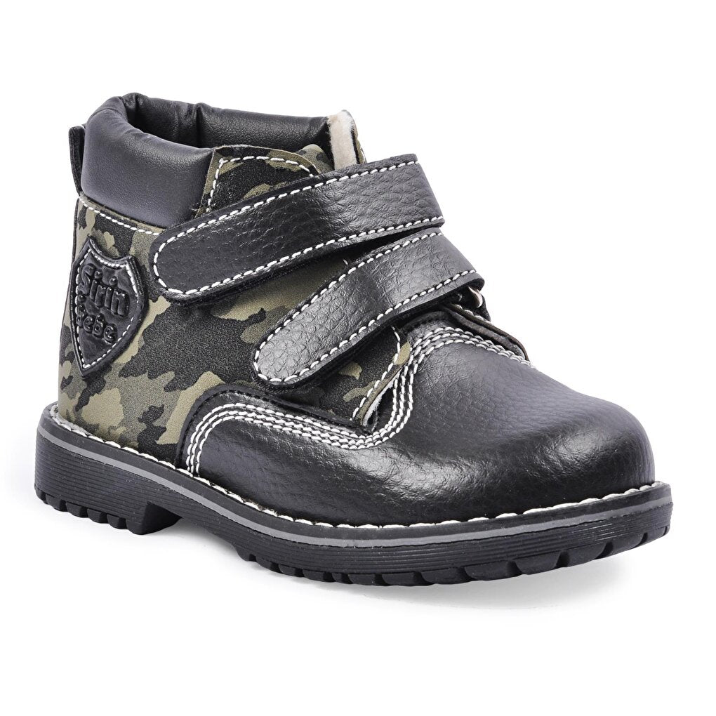 Ct01 Black-Camouflage Boy's Boots