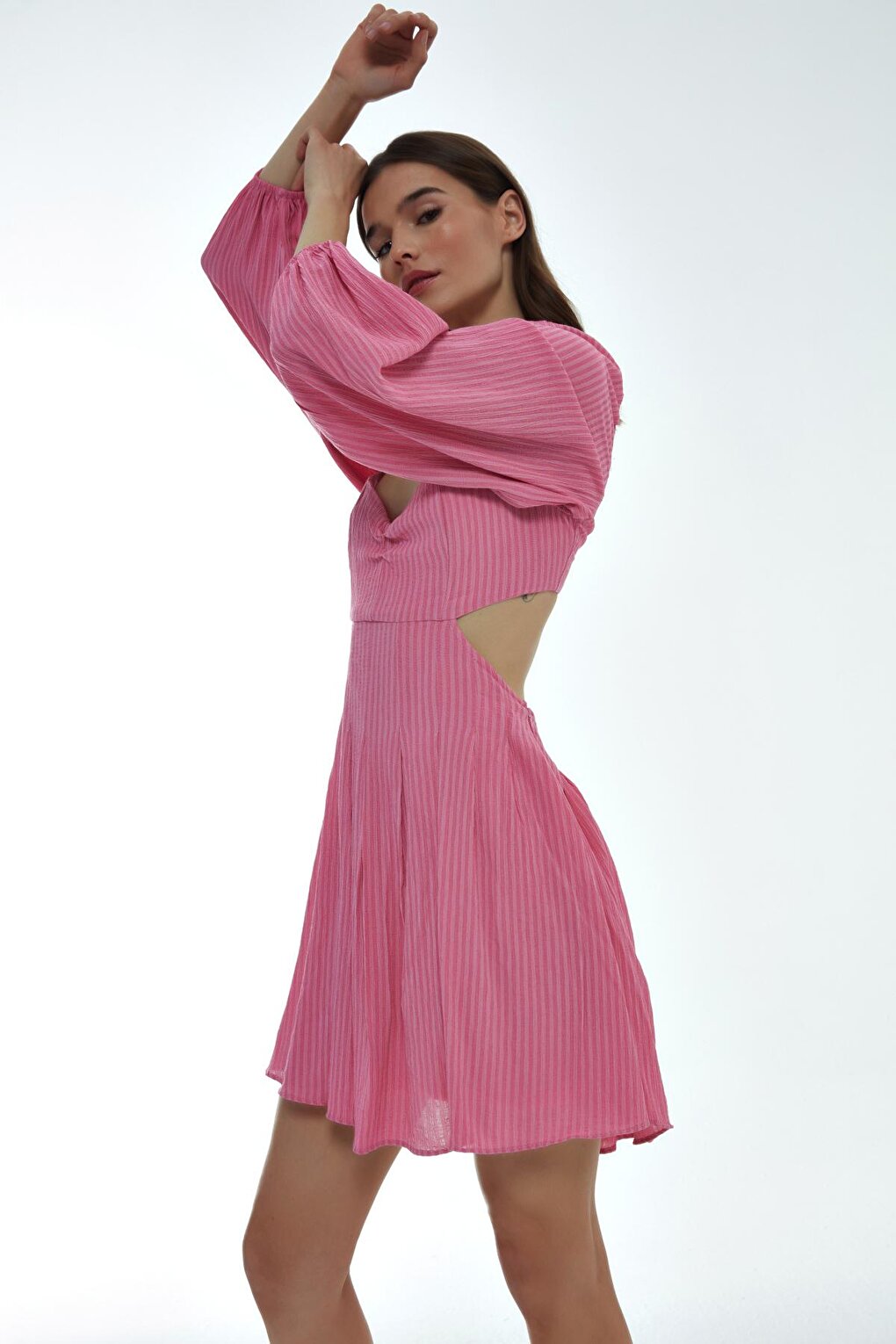 Backless Dress Pink