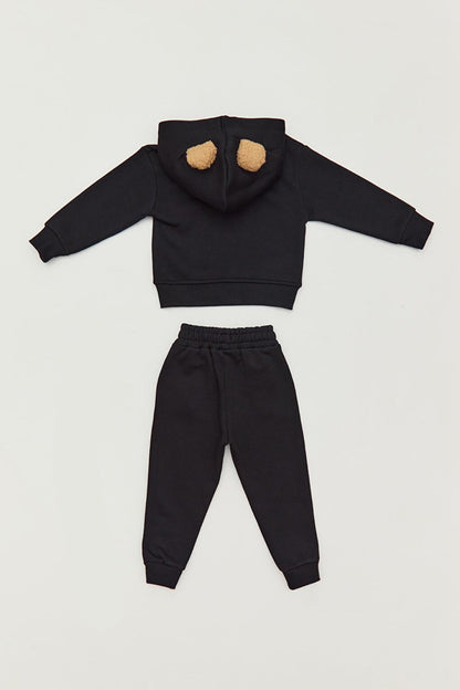 Embroidered Sweatshirt Boys' Tracksuit Set