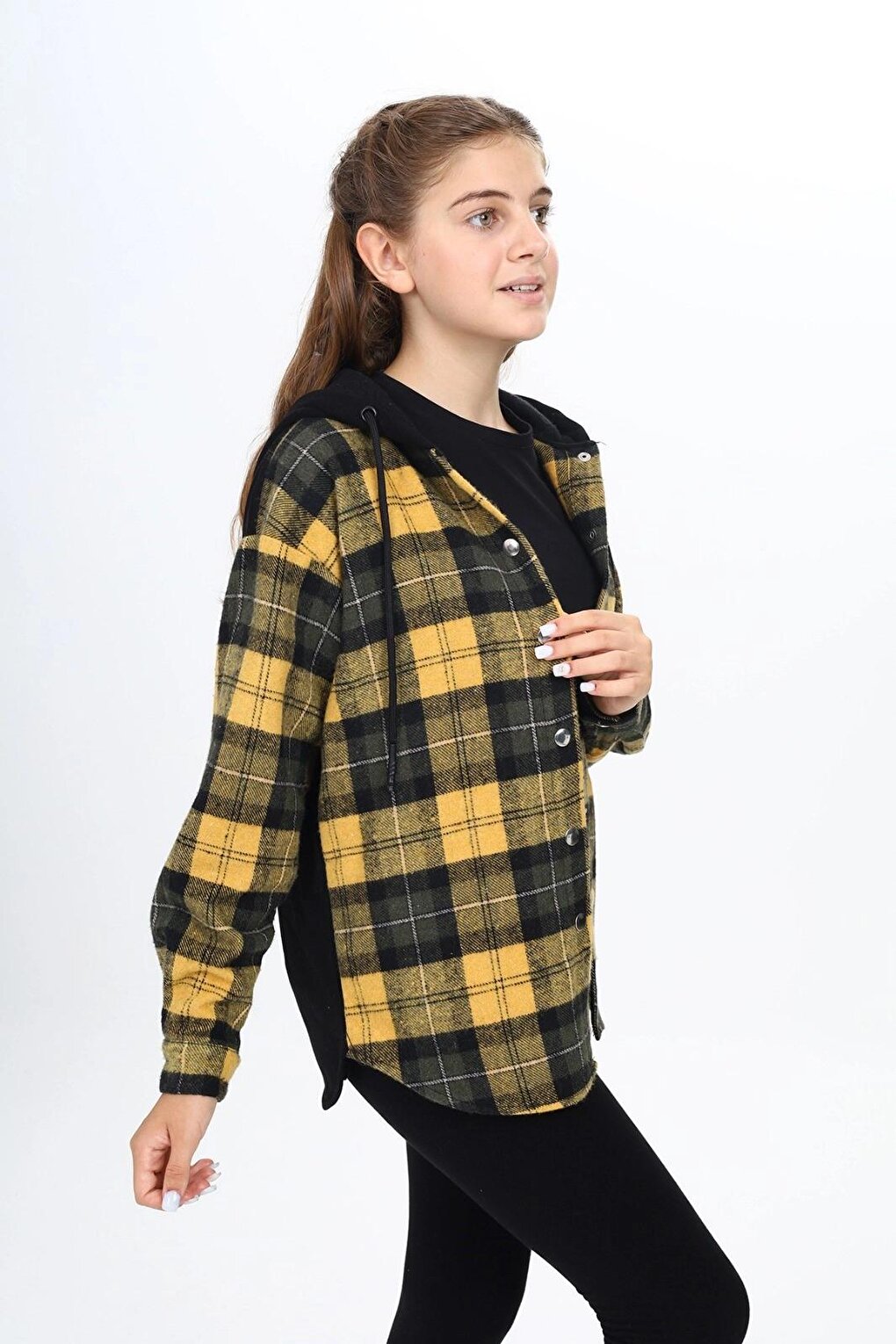 Girl's Hooded Lumberjack Shirt 265