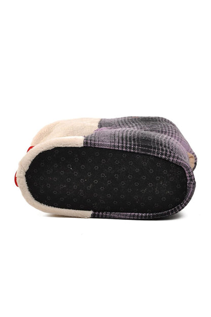 Dog Purple-Beige Women's Slippers