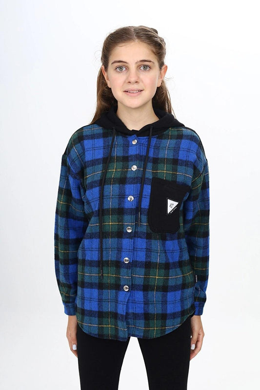 Girl's Hooded Lumberjack Shirt 265