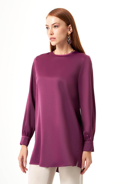 Bsc O Neck Dusty Rose Tunic