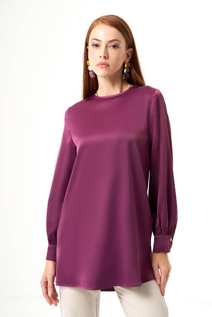 Bsc O Neck Dusty Rose Tunic