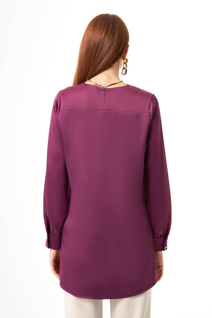 Bsc O Neck Dusty Rose Tunic