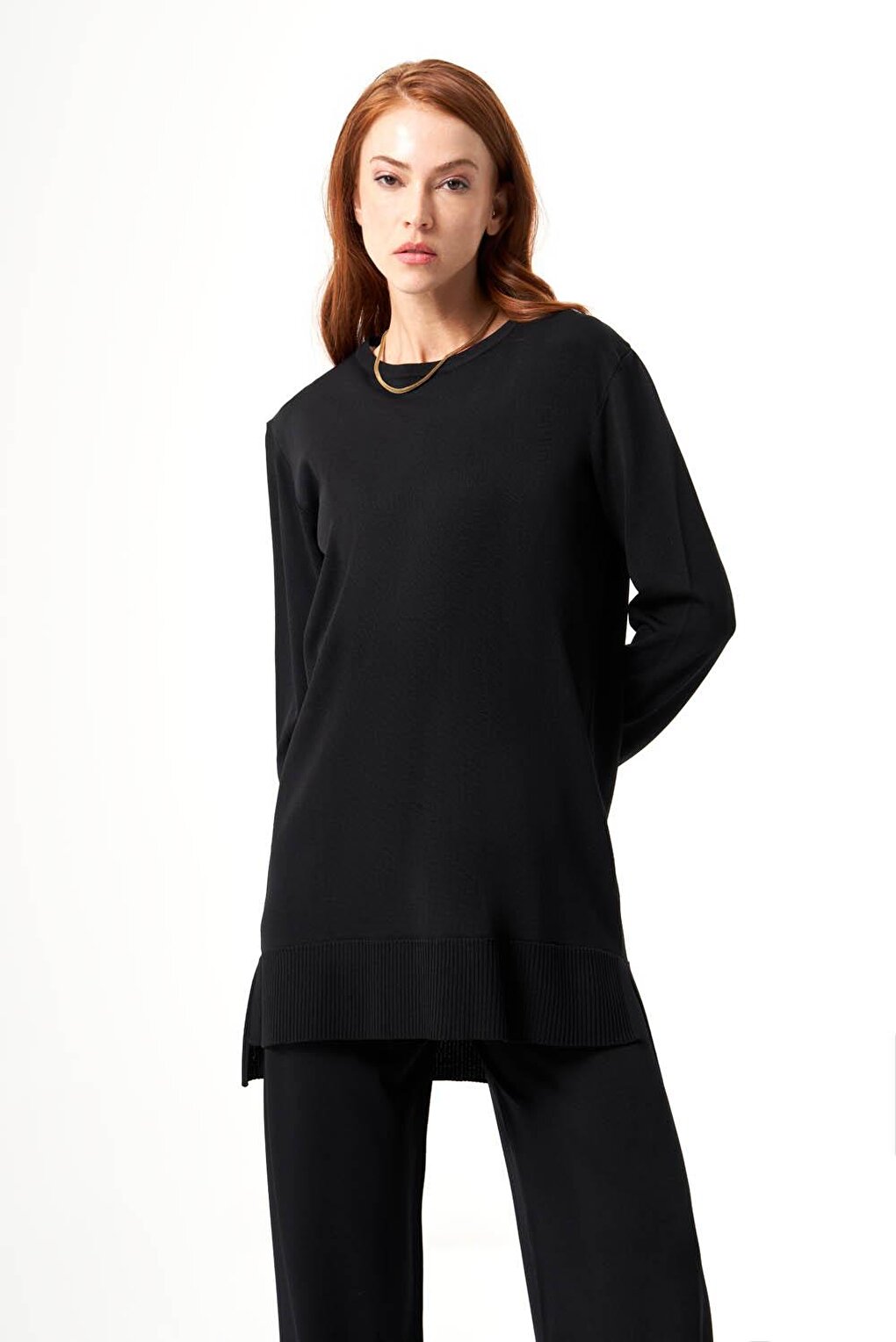 Bsc Rayon Knitwear Black Tunic